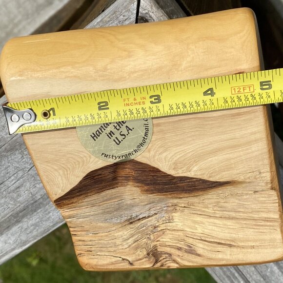 Juniper Wood Handmade Boho Wooden Candle Votive Holder Natural Cabin Western - Picture 10 of 12